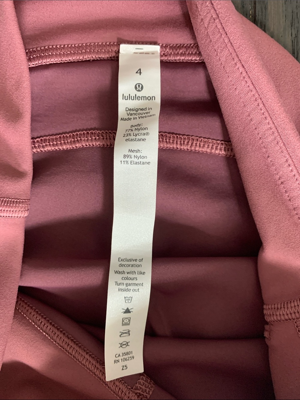 lululemon athletica Dusty Rose High-Waist Leggings - Picture 6 of 7